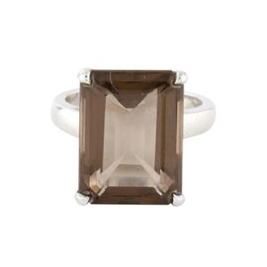 SOLD-Tiffany Sparkler cocktail ring in Smoky quartz Retired and Rare